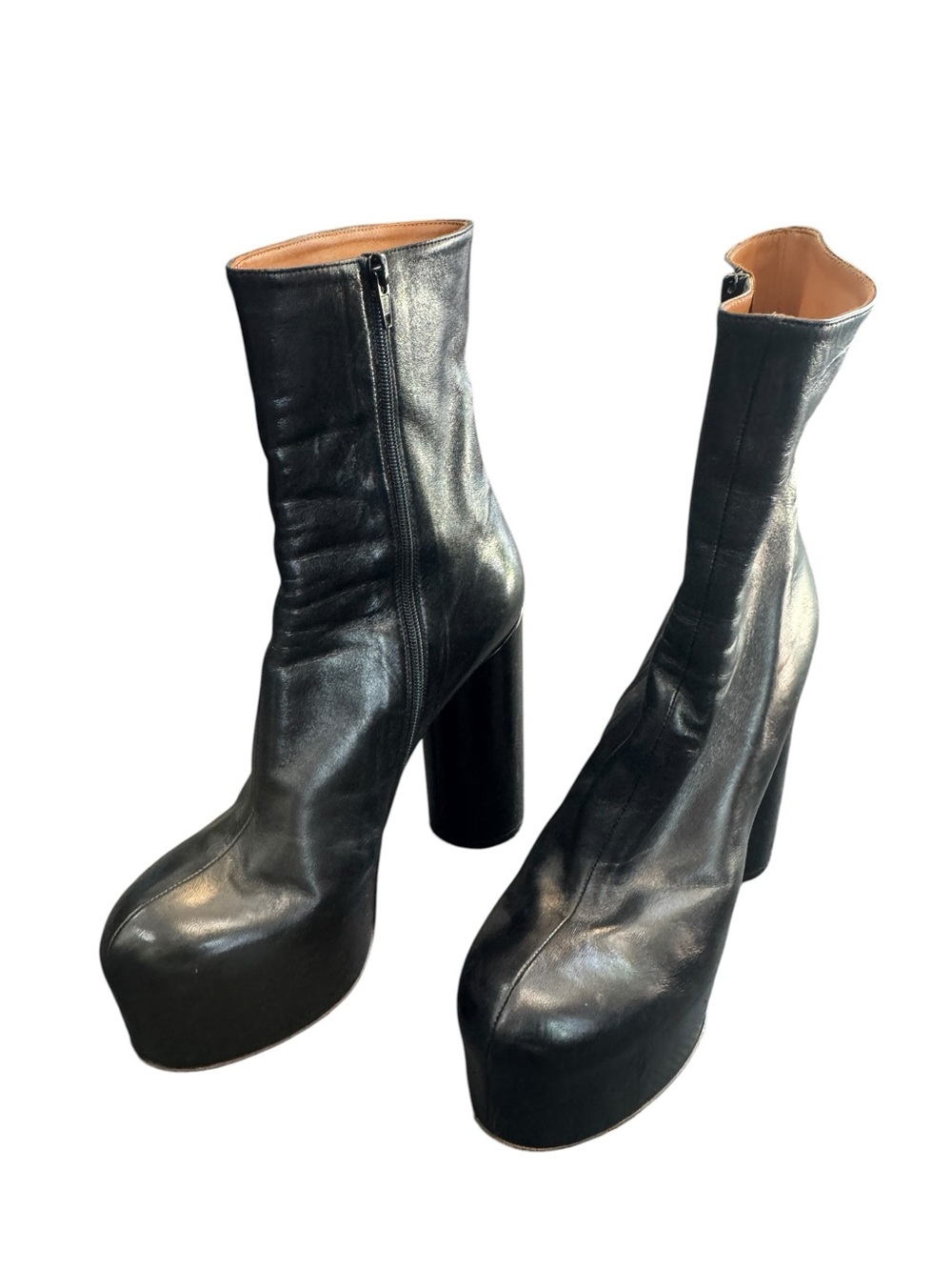 Vetements Black Platform zip up Booties  Sz. 38